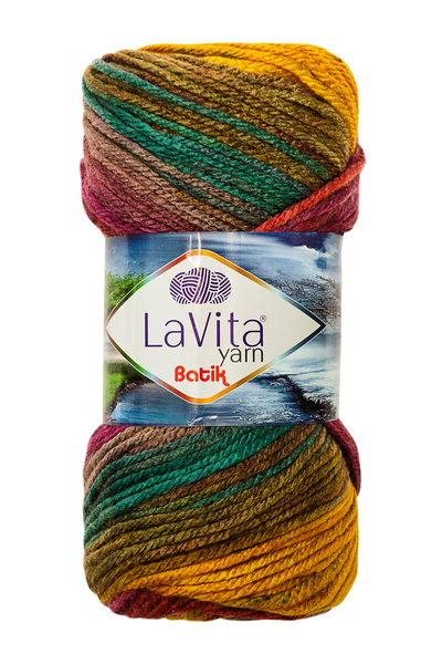 LaVita Yarn Batik El Örgü Ipi Dg10 Mürdüm-kırmızı