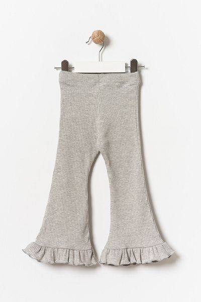 Minipodyum Girl's Ruffled Spanish Leg Leggings