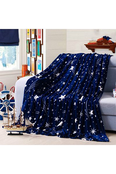 StartOver Coccolino soft and fluffy blanket for 2 people, 200X230 cm, Galaxy