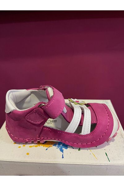 Bebek Sanbe Unisex Pink Leather First Step Shoes