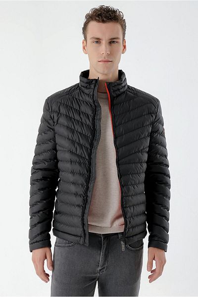 Morven Black Water Repellent Windproof Dynamic Fit Relaxed Fit Puffer Jacket