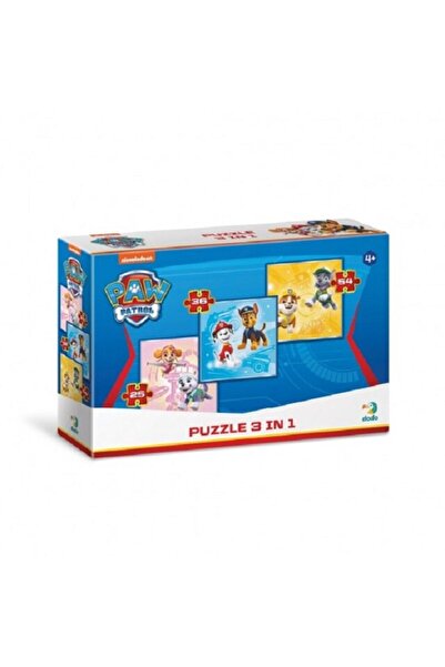 Dodo Puzzle 3-in-1 Paw Patrol, Brave Puppies,