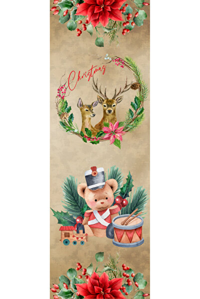 OEM Semn de Carte Craciun, 5x15 cm, 2 bucati, Santa traditional