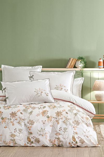 Puffy Imelda Single Duvet Cover Set - Sage