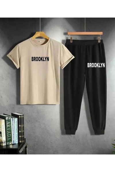 10star Women's Brooklyn Printed Sweatshirt Bottom Top Tracksuit Set