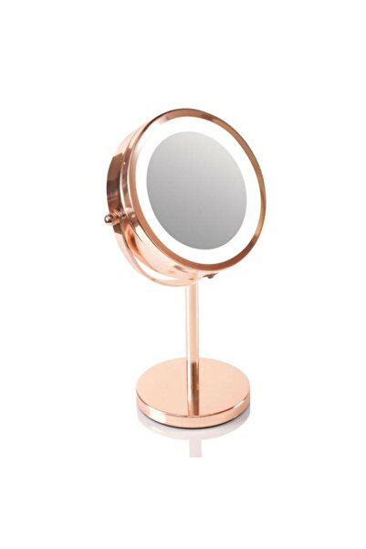 Rio Oglinda pentru cosmetica si machiaj iluminata cu LED MMST, Rotire 360°, Zoom 1x/5x, 4 x AAA (Ro