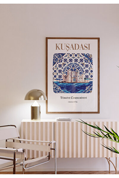 POSTER Aydın Kuşadası Çini Karo Stili Çerçevesiz