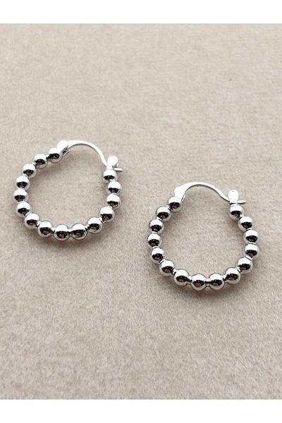 Siya Silver Non-Tarnish Steel Dorical Earrings - 2.2 cm