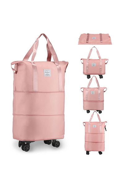 WALALLA Travel bag, WALALLA, Expandable, Polyester, 66x22x32cm, Pink