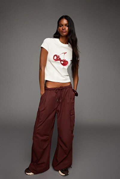 Bershka Kısa kollu baskılı t-shirt