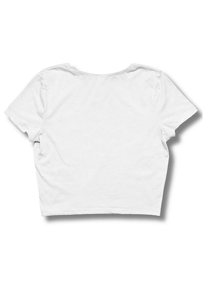 Fuddy Moda Heart Printed Crop Top, Women's Hulk Fist Themed Crop Blouse