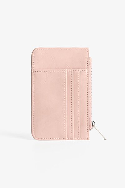 Bershka Faux-patent-finish card holder