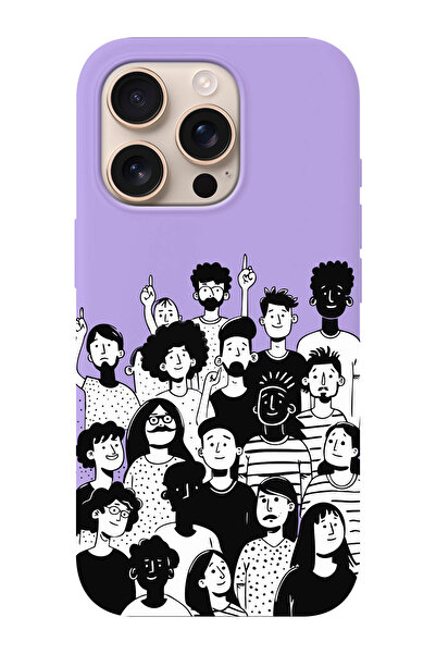 shoptocase حافظة هاتف واقية متوافقة مع iPhone 16 Pro من جلد الغزال من الداخل