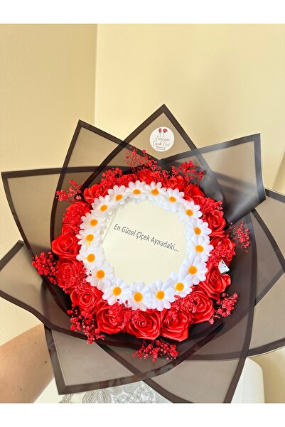 Çiçek Aynalı gül buketi isteme söz nişan özel gün hediye