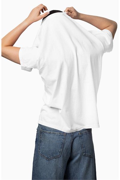 Fuddy Moda Tricou unisex Dont Worry Be Capy scris, tricou oversize cu imprimeu Capybara cu gât crew