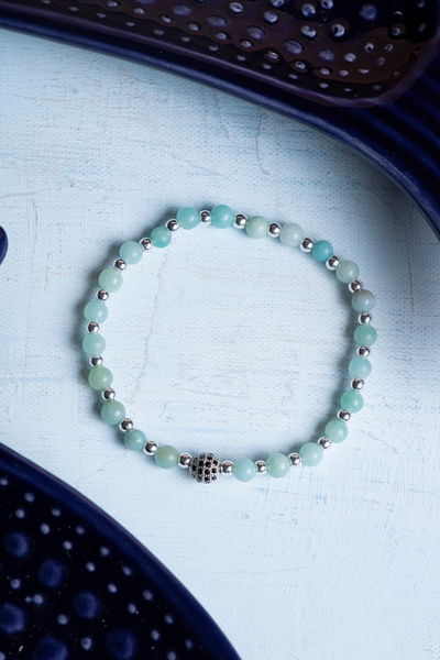 DENİZ Certified Amazonite Natural Stone Bracelet