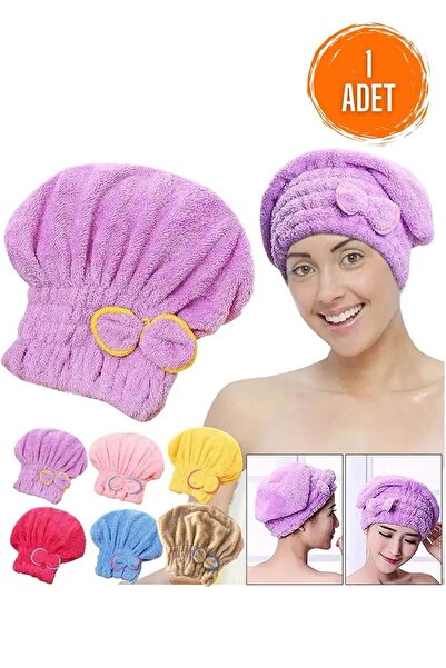 QesQin Mikrofiber Kumaşlı Saç Kurutma Bonesi – Duş Sonrası Hızlı Kuruyan Kafa...