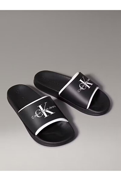 Calvin Klein Slide Monogram Erkek Siyah Terlik (YM0YM00361-0GM)