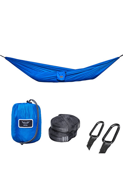 storeful Hikerjoy PRO hammock, 270x150 cm, straps and carabiners included, blue