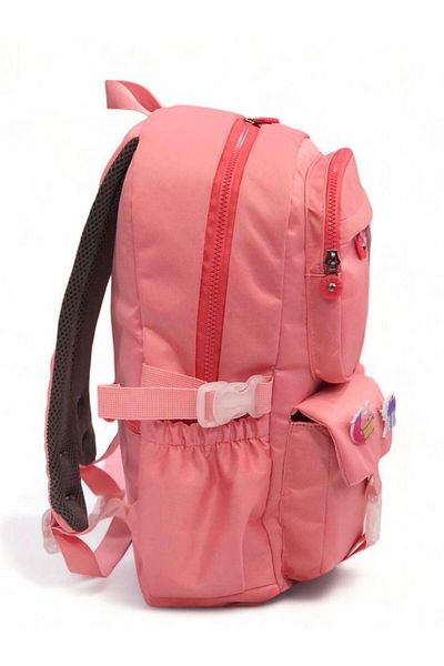 Çanta Trend Urban Polo Kawaii Korean Style School Bag with Accessories Girls and Boys Backpack