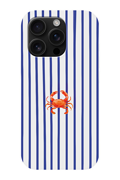 shoptocase iPhone 16 Pro Max Uyumlu Yengeç Desenli İçi Süet Lansman Koruyucu ...