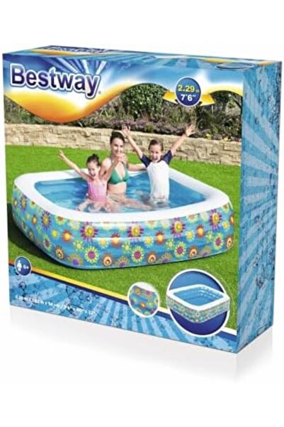 BESTWAY Happy Flora Inflatable Family Pool 2.29 M