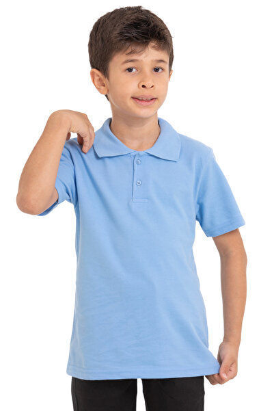 ares kids Unisex Combed Cotton Polo Neck School T-Shirt
