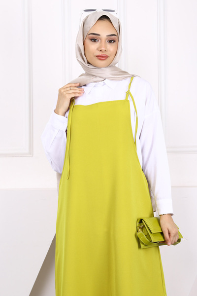 İmajButik Ζακέτα με λουράκι με πράσινο λάδι