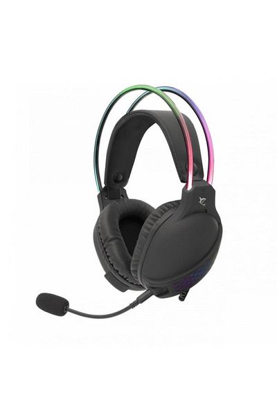 white shark Casti Gaming White Shark GH-2140 OX, Iluminare RGB, Microfon Detasabil, Negru