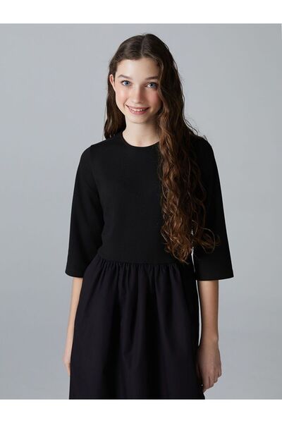 LC Waikiki Lcw Teen Crew Neck Junior Girl Dress