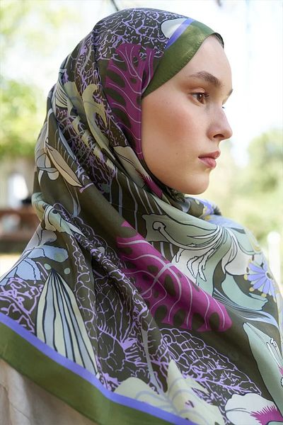 ED Scarf Khaki Ed Scarf Inspired Fierra Pattern Shawl