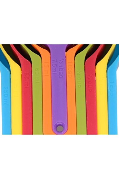 Generic 6 Pcs of Plastic Measuring Cups and Spoons Set. Stackable, Space Savi...