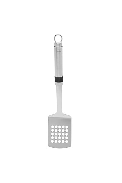 Generic Prestige Eco Slotted Turner With Rubber Grip, Silver