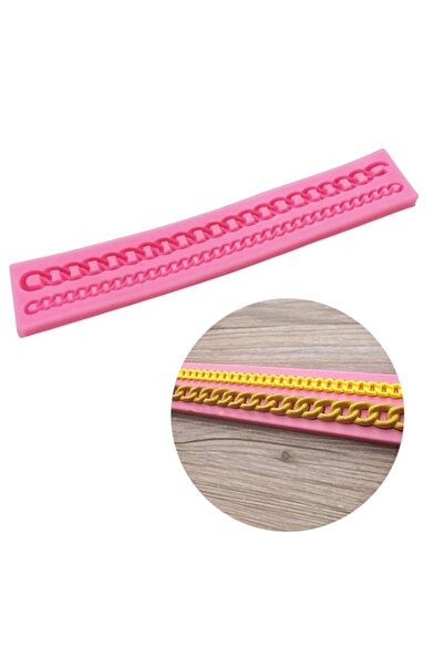 Generic قالب فوندان سيليكون على شكل سلسلة ماسية من كوتيبس لتزيين الكيك، ومعجو...