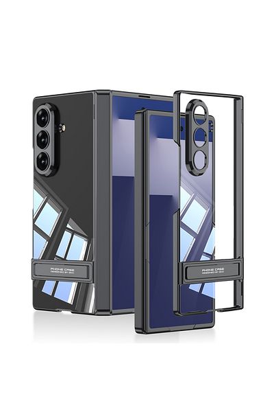 Alan Tech Galaxy Z Fold 7 Case with Camera Protection Transparent Design Tough Lego Stand Cover