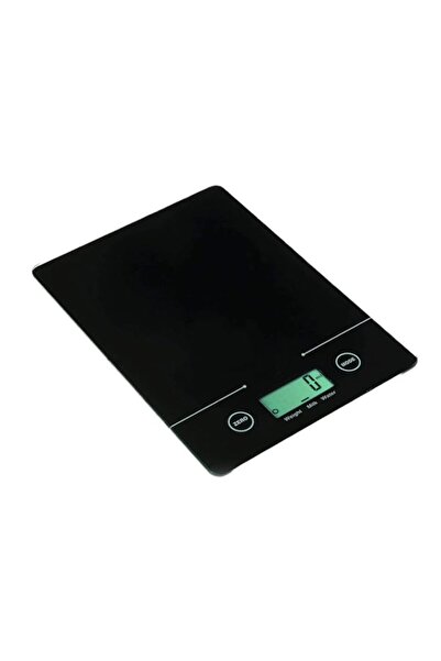 Generic ميزان مطبخ إلكتروني ضحل، أسود، مجموعة بي دي وي