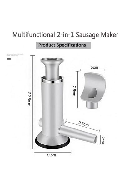 Kardett Sausage and Meatball Machine - Filler, Multifunctional Stainless Steel Machine for