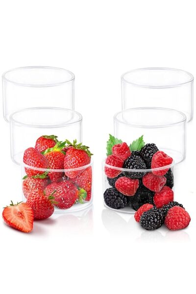 Generic مجموعة أوعية زجاجية صغيرة من بوروسيل (105 مل) مجموعة من 6 أوعية زجاجي...