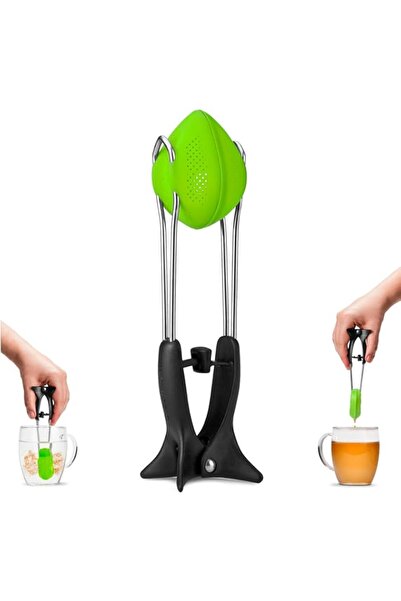 Generic Dreamfarm Teafu | Silicone Long Handle Tea Infuser, Strainer & Tongs ...