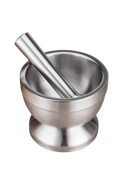 Generic Mortar and Pestle Sets Stainless Steel Food Safe Spice Grinder Bowl