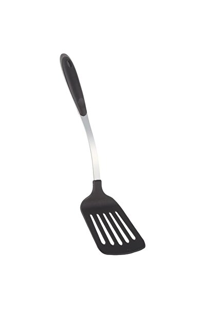 Generic Royalford Nylon Slotted Spatula with Steel Handle - Slotted Turner Hi...