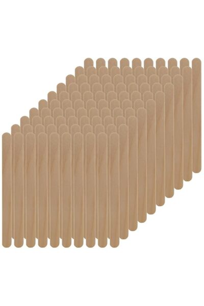 Generic عصي آيس كريم خشبية سهلة الاستخدام من سيليكومارت، مجموعة من ١٠٠ قطعة، ...