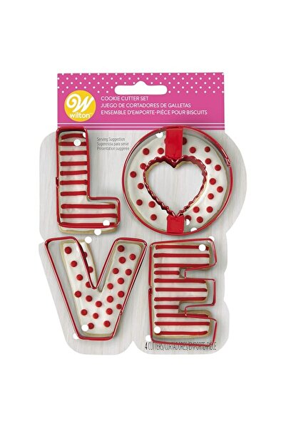 Generic مجموعة قوالب البسكويت لوف من شركة ويلتون إندستريز، مقاس واحد