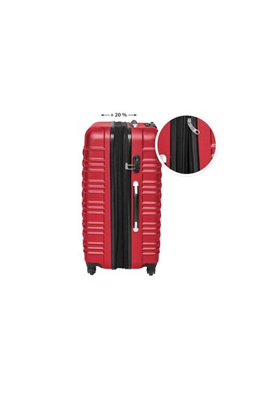 E EFRALL Wizzair cabin trolley 40x30x20 ABS very resistant - red E Efrall