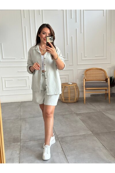 Yağmur Butik شورت موسلين سيتي بوي