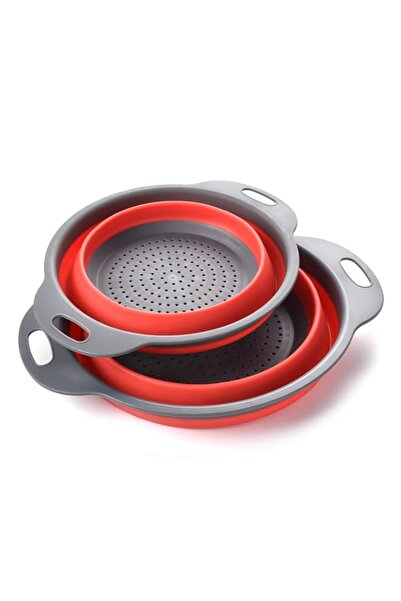 Generic ZUOFENG Collapsible Silicone Colander Set, Portable Fruit Basket, Sav...