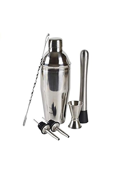 Generic Stainless Steel Cocktail Shaker Mixer Wine Martini Boston Shaker Set for Bartender Drink Party Bar