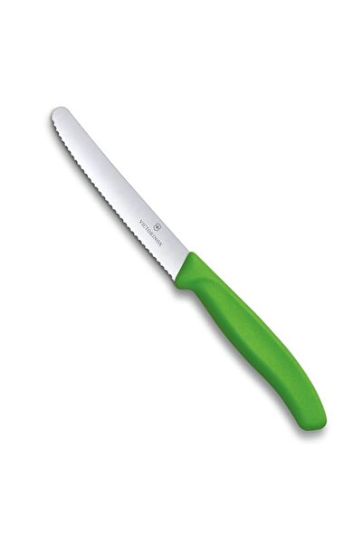 Generic Victorinox 6.7836.L114 Tomato Utility Knife Serrated Edge Green, 11 cm