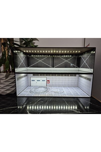 standes 40 araçlık Hotwheels araçlar için işıklı stand