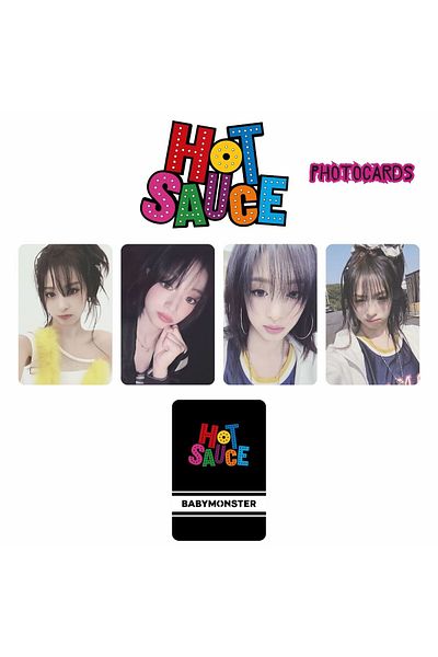 Kpop Dünyasi Babymonster Ahyeon'' Hot Sauce'' Photocards Set